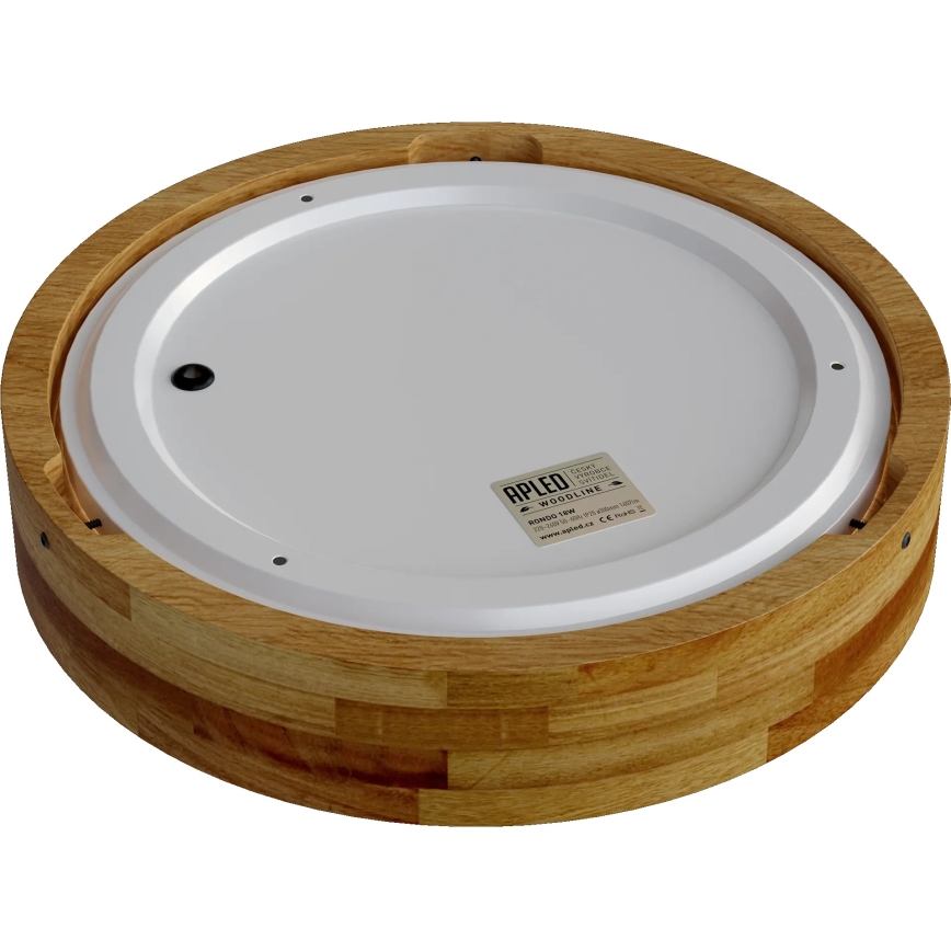 APLED - Светодиодный потолочный светильник RONDO LED/24W/230V диаметр 30 см дуб