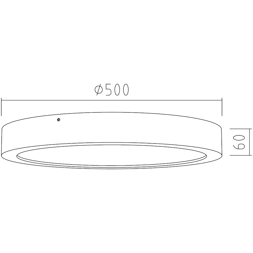 APLED - Светодиодный потолочный светильник RONDO LED/48W/230V диаметр 50 см дуб
