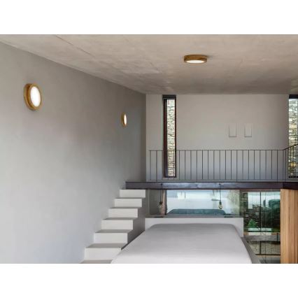 APLED - Светодиодный потолочный светильник RONDO LED/24W/230V диаметр 30 см дуб