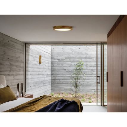 APLED - Светодиодный потолочный светильник RONDO LED/24W/230V диаметр 30 см дуб