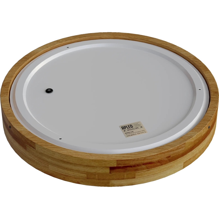 APLED - Светодиодный потолочный светильник RONDO LED/36W/230V диаметр 40 см дуб