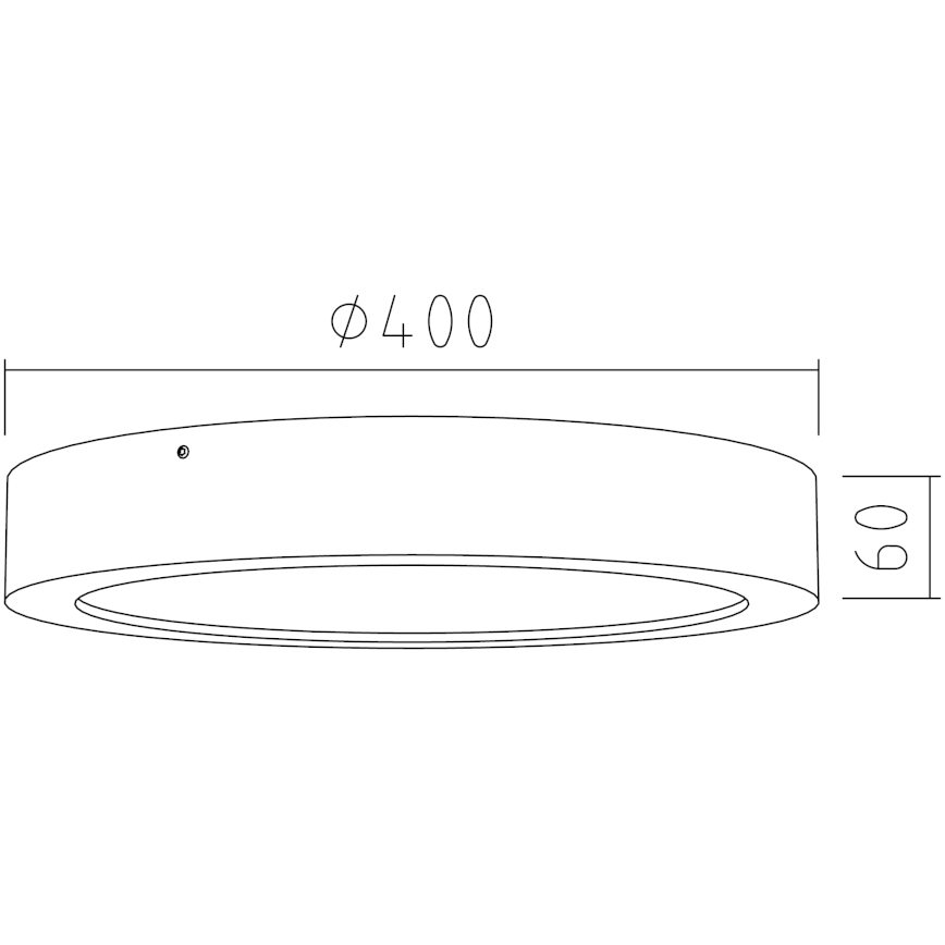 APLED - Светодиодный потолочный светильник RONDO LED/36W/230V диаметр 40 см дуб