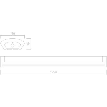 APLED - Светодиодный припотолочный светильник TROUT LED/72W/230V 4000K
