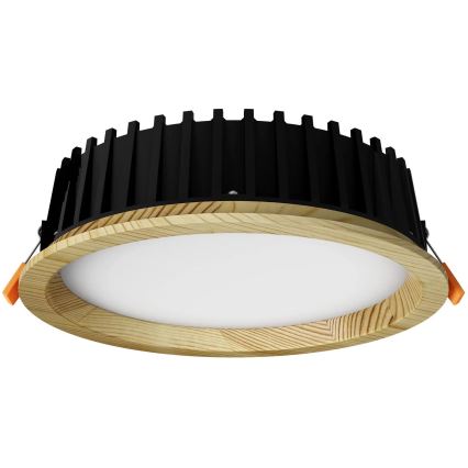 APLED - Светодиодный встроенный светильник RONDO WOODLINE LED/12W/230V 4000K диаметр 20 см сосна твердая древесина