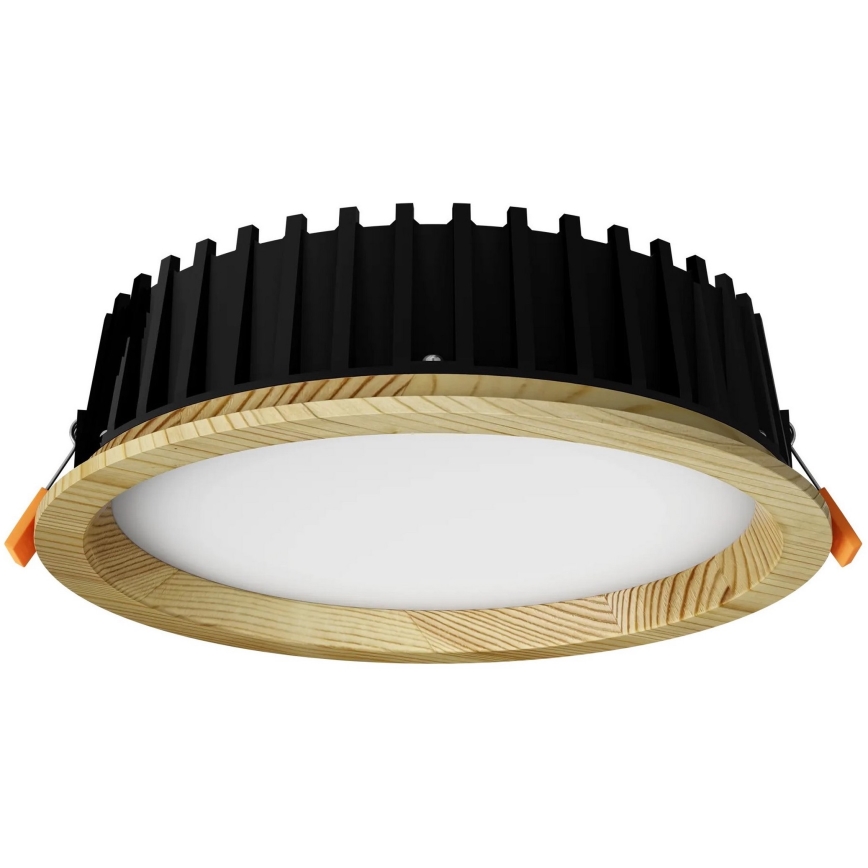 APLED - Светодиодный встроенный светильник RONDO WOODLINE LED/12W/230V 4000K диаметр 20 см сосна твердая древесина