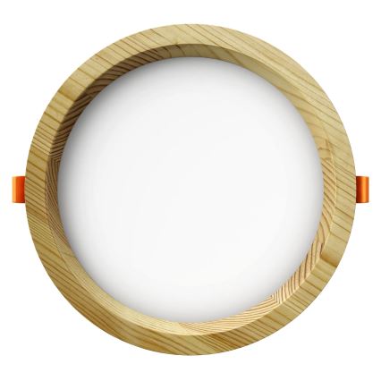 APLED - Светодиодный встроенный светильник RONDO WOODLINE LED/12W/230V 4000K диаметр 20 см сосна твердая древесина