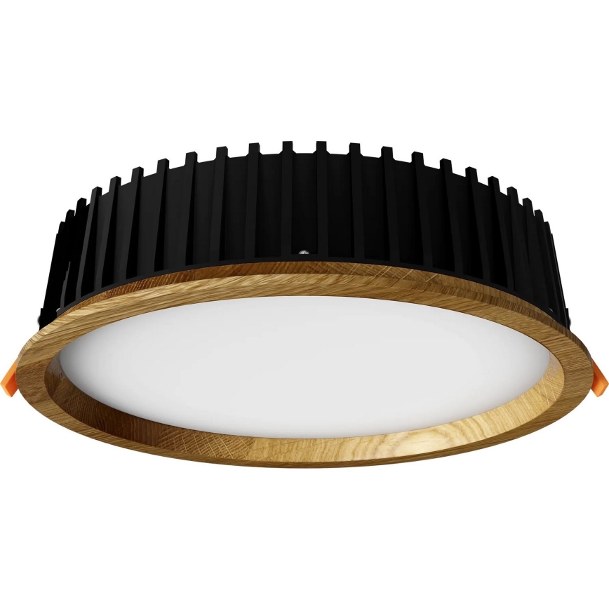APLED - Светодиодный встроенный светильник RONDO WOODLINE LED/18W/230V 3000K диаметр 26 см дуб твердая древесина
