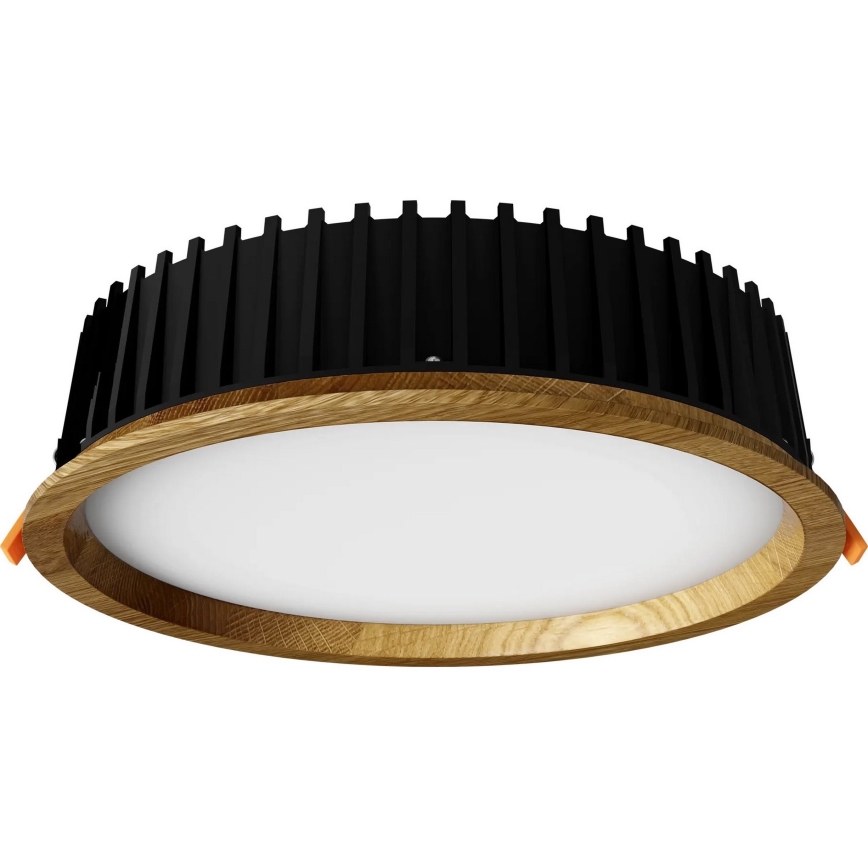 APLED - Светодиодный встроенный светильник RONDO WOODLINE LED/18W/230V 4000K диаметр 26 см дуб твердая древесина