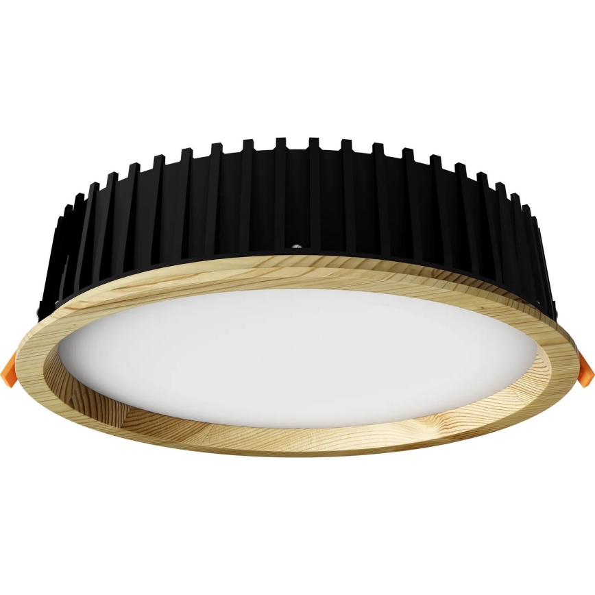 APLED - Светодиодный встроенный светильник RONDO WOODLINE LED/18W/230V 4000K диаметр 26 см сосна твердая древесина