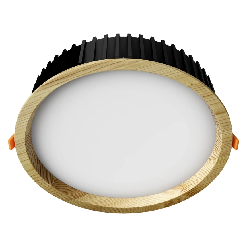 APLED - Светодиодный встроенный светильник RONDO WOODLINE LED/18W/230V 4000K диаметр 26 см сосна твердая древесина