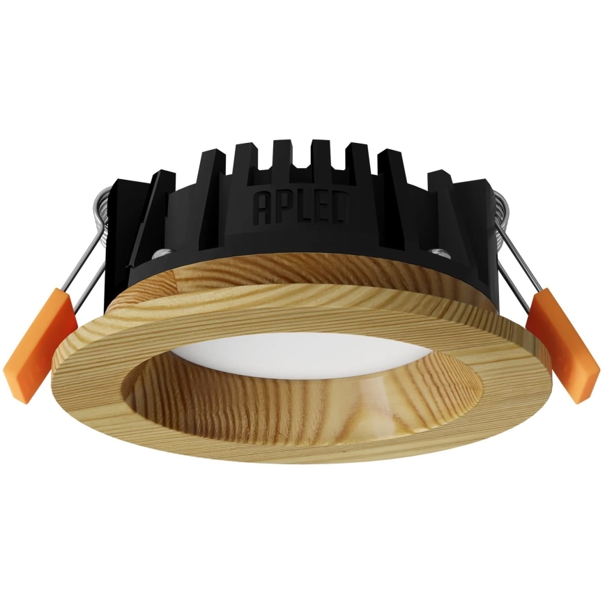 APLED - Светодиодный встроенный светильник RONDO WOODLINE LED/3W/230V 3000K диаметр 9 см сосна твердая древесина