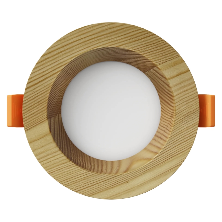 APLED - Светодиодный встроенный светильник RONDO WOODLINE LED/3W/230V 3000K диаметр 9 см сосна твердая древесина