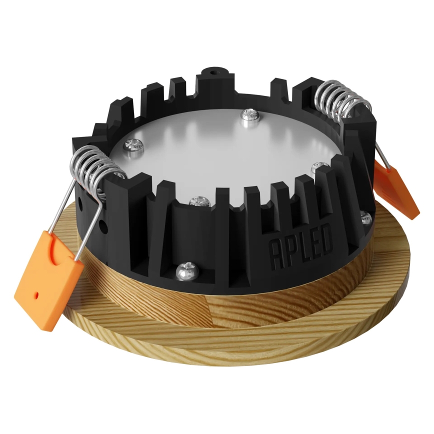 APLED - Светодиодный встроенный светильник RONDO WOODLINE LED/3W/230V 3000K диаметр 9 см сосна твердая древесина