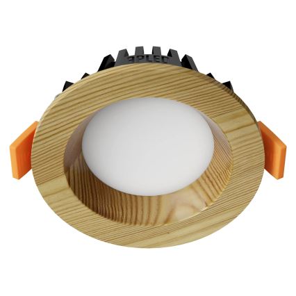 APLED - Светодиодный встроенный светильник RONDO WOODLINE LED/3W/230V 4000K диаметр 9 см сосна твердая древесина