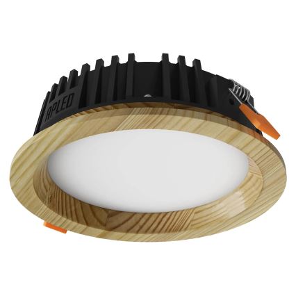 APLED - Светодиодный встроенный светильник RONDO WOODLINE LED/6W/230V 3000K диаметр 15 см сосна твердая древесина