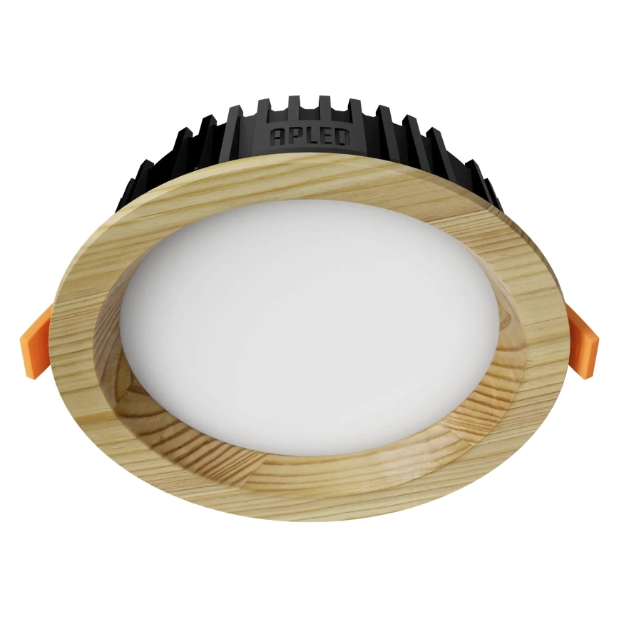 APLED - Светодиодный встроенный светильник RONDO WOODLINE LED/6W/230V 3000K диаметр 15 см сосна твердая древесина