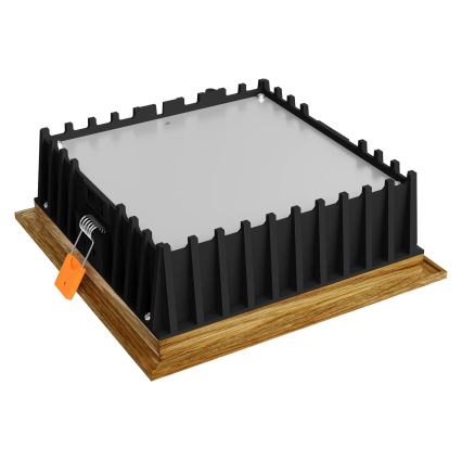 APLED - Светодиодный встроенный светильник SQUARE WOODLINE LED/12W/230V 3000K 17x17 см дуб твердая древесина