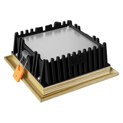 APLED - Светодиодный встроенный светильник SQUARE WOODLINE LED/6W/230V 4000K 12x12 см сосна твердая древесина