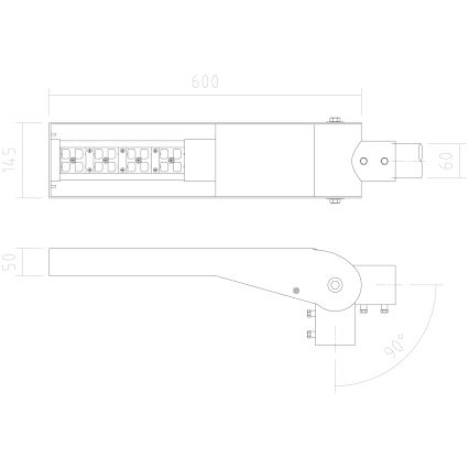 APLED - Светодиодный уличный фонарь FLEXIBO PREMIUM LED/19W/90-265V IP65 2700K