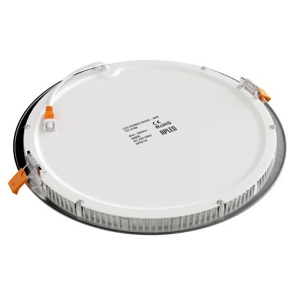 APLED - Светодиодный встроенный светильник для ванной комнаты RONDO LED/24W/230V IP40 диаметр 30 см матовый хром