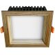 APLED - Светодиодный встроенный светильник SQUARE WOODLINE LED/6W/230V 3000K 12x12 см пепел твердая древесина