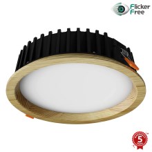 APLED - Светодиодный встроенный светильник RONDO WOODLINE LED/12W/230V 3000K диаметр 20 см сосна твердая древесина