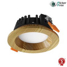 APLED - Светодиодный встроенный светильник RONDO WOODLINE LED/3W/230V 4000K диаметр 9 см сосна твердая древесина