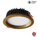 APLED - Светодиодный встроенный светильник RONDO WOODLINE LED/6W/230V 3000K диаметр 15 см дуб твердая древесина