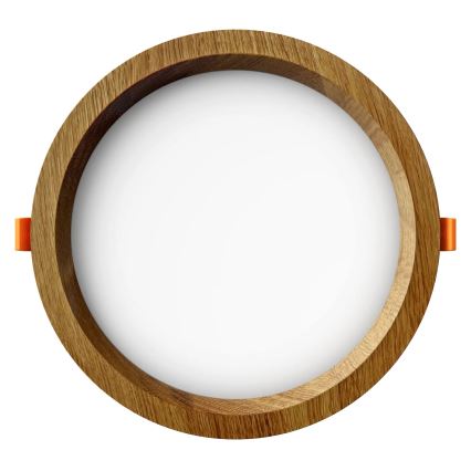 APLED - Світлодіодний вбудований світильник RONDO WOODLINE LED/12W/230V 3000K діаметр 20 см дуб масив