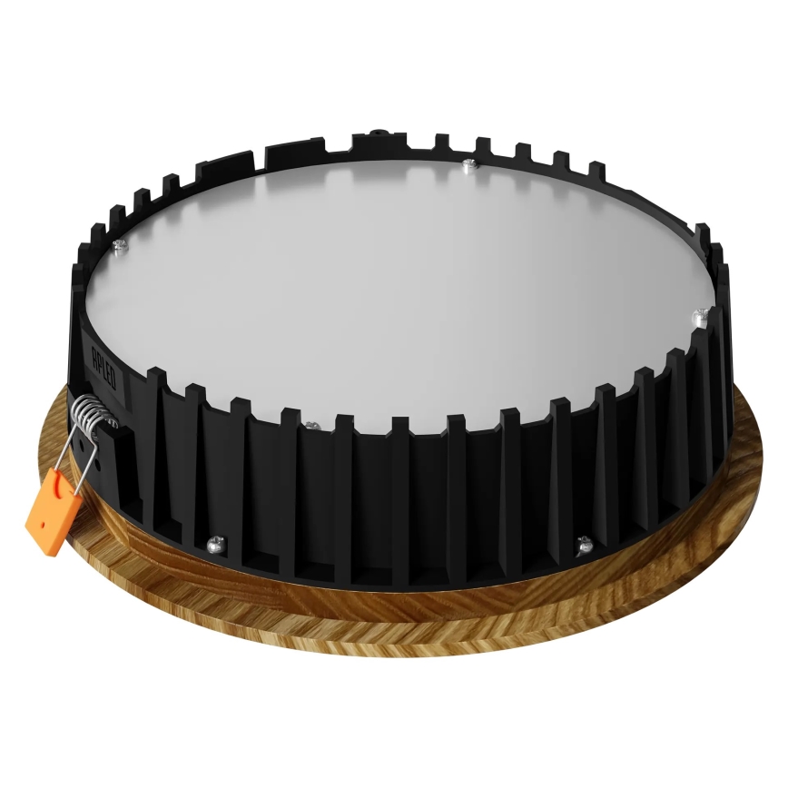 APLED - Світлодіодний вбудований світильник RONDO WOODLINE LED/12W/230V 3000K діаметр 20 см ясеневий масив