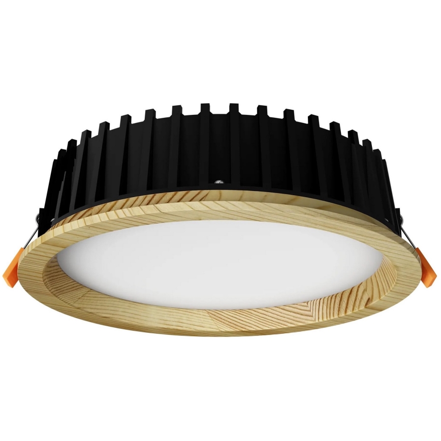 APLED - Світлодіодний вбудований світильник RONDO WOODLINE LED/12W/230V 3000K діаметр 20 см сосна масив