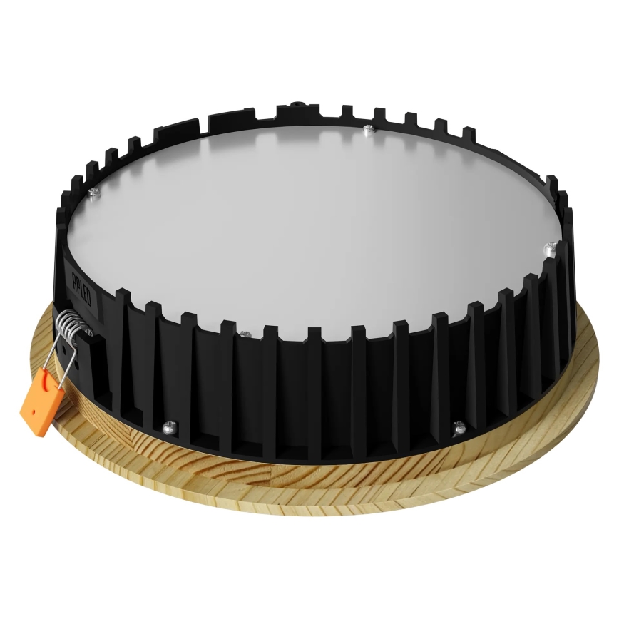 APLED - Світлодіодний вбудований світильник RONDO WOODLINE LED/12W/230V 4000K діаметр 20 см сосна масив