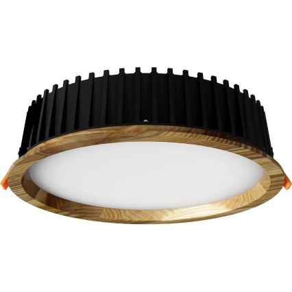 APLED - Світлодіодний вбудований світильник RONDO WOODLINE LED/18W/230V 3000K діаметр 26 см ясеневий масив