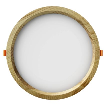 APLED - Світлодіодний вбудований світильник RONDO WOODLINE LED/18W/230V 4000K діаметр 26 см сосна масив