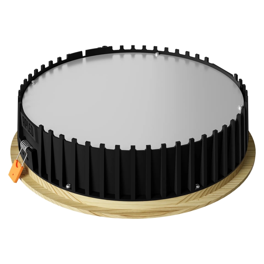 APLED - Світлодіодний вбудований світильник RONDO WOODLINE LED/18W/230V 4000K діаметр 26 см сосна масив