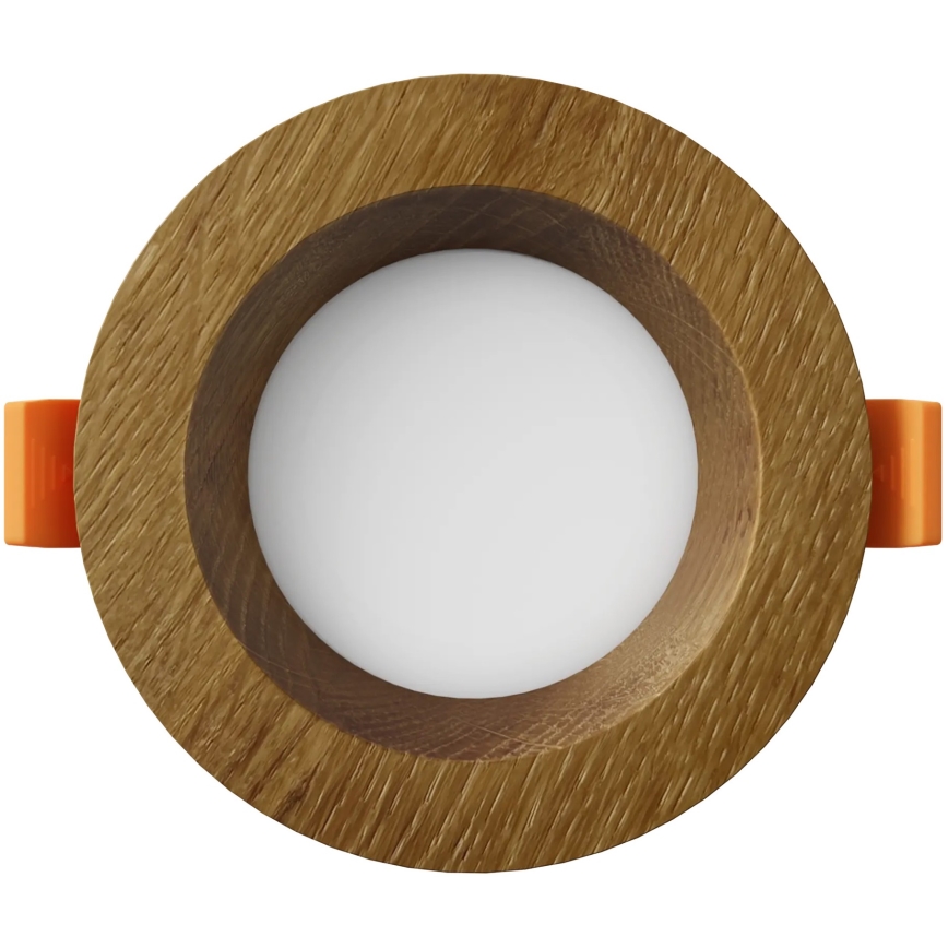 APLED - Світлодіодний вбудований світильник RONDO WOODLINE LED/3W/230V 3000K діаметр 9 см дуб масив
