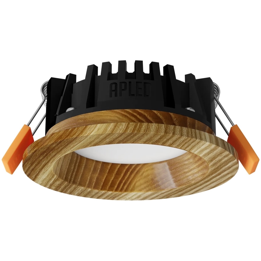 APLED - Світлодіодний вбудований світильник RONDO WOODLINE LED/3W/230V 3000K діаметр 9 см ясеневий масив