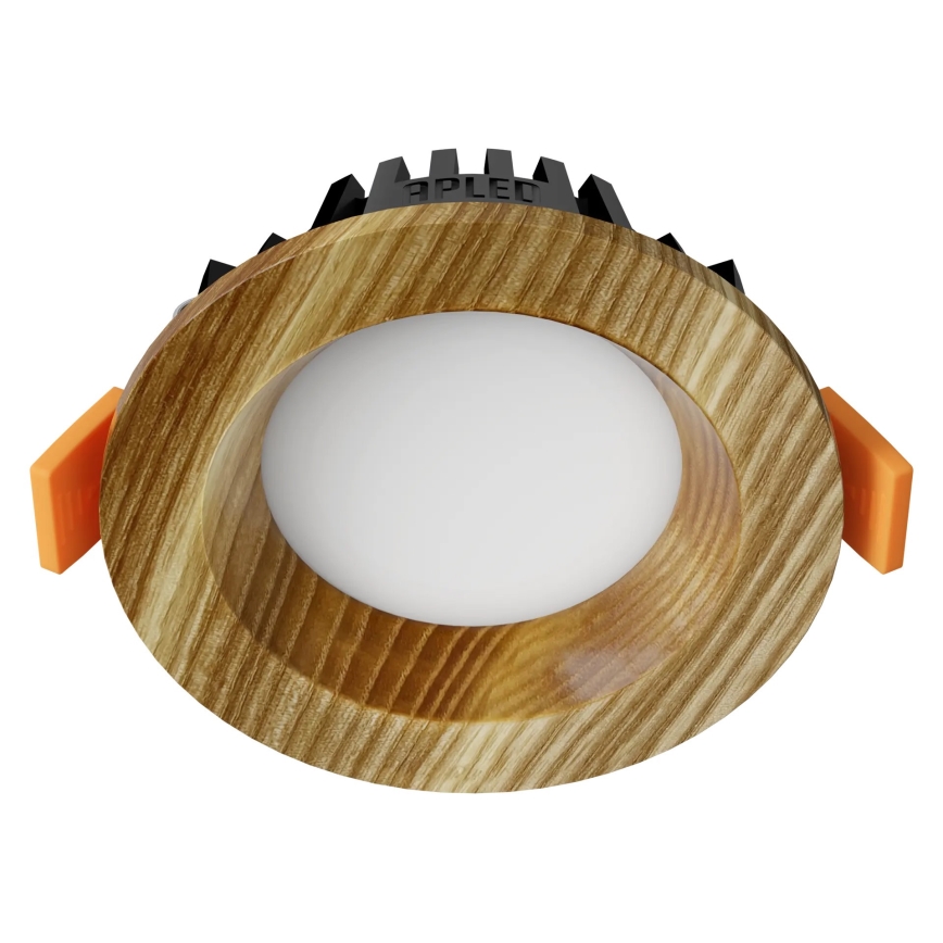 APLED - Світлодіодний вбудований світильник RONDO WOODLINE LED/3W/230V 3000K діаметр 9 см ясеневий масив