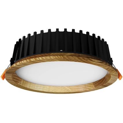 APLED - Світлодіодний вбудований світильник RONDO WOODLINE LED/6W/230V 3000K діаметр 15 см ясеневий масив