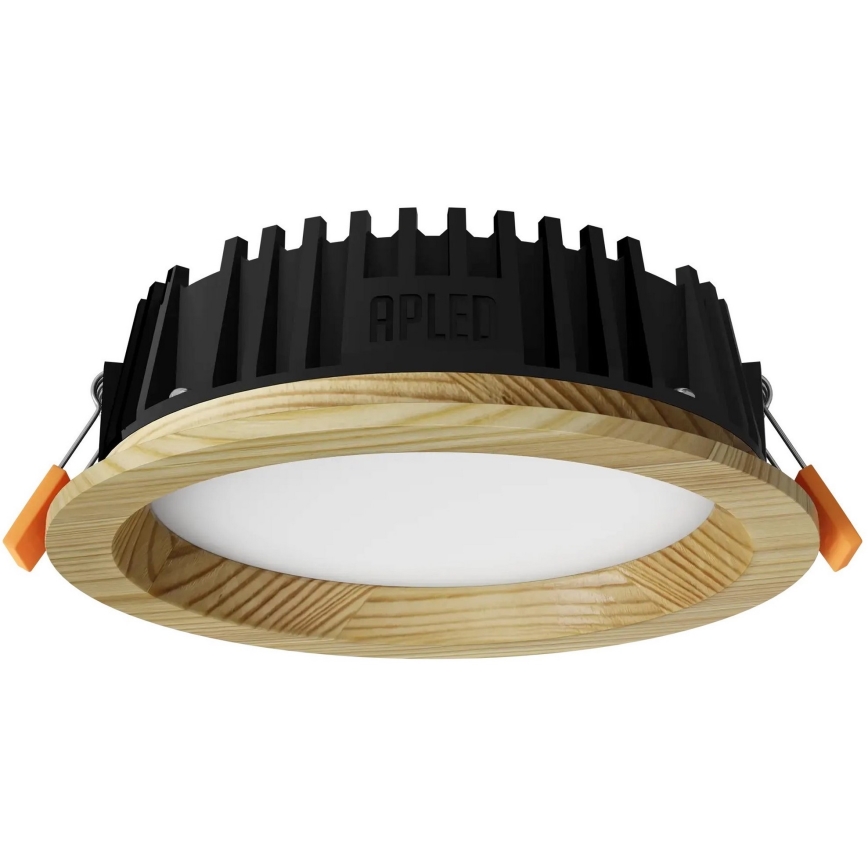 APLED - Світлодіодний вбудований світильник RONDO WOODLINE LED/6W/230V 4000K діаметр 15 см сосна масив