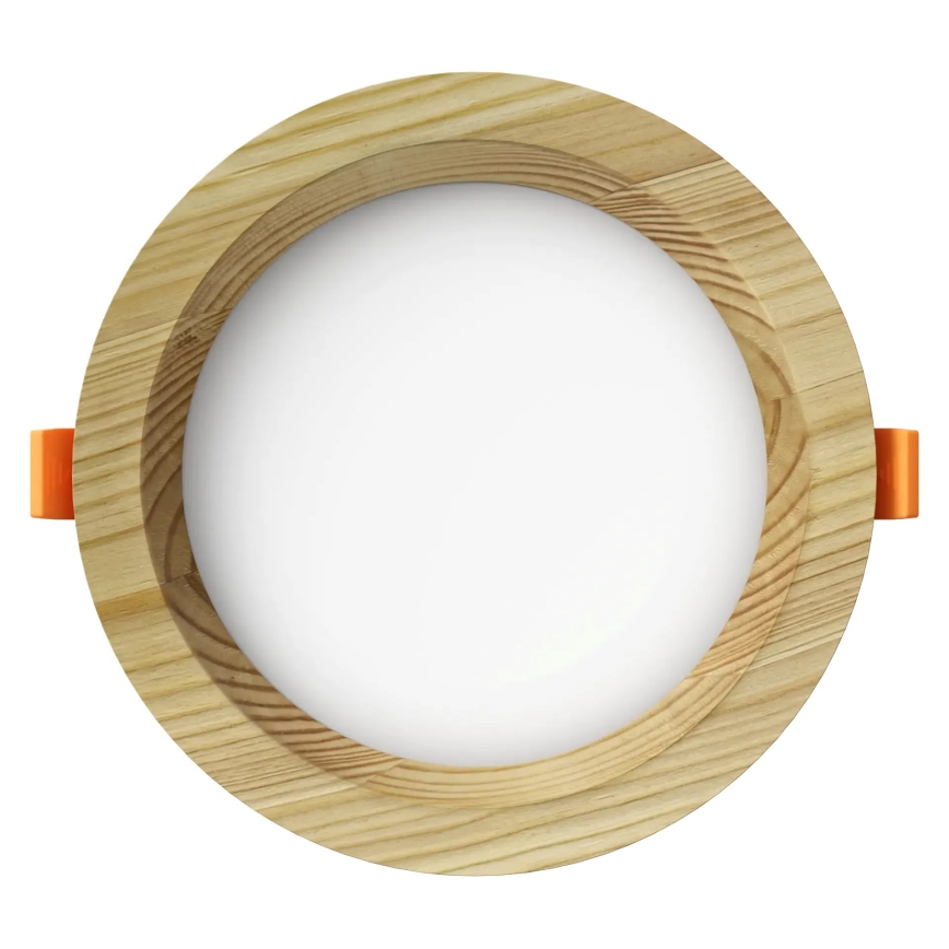APLED - Світлодіодний вбудований світильник RONDO WOODLINE LED/6W/230V 4000K діаметр 15 см сосна масив
