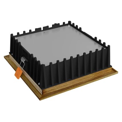 APLED - Світлодіодний вбудований світильник SQUARE WOODLINE LED/12W/230V 3000K 17x17 см ясеневий масив
