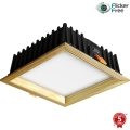 APLED - Світлодіодний вбудований світильник SQUARE WOODLINE LED/12W/230V 4000K 17x17 см сосна масив