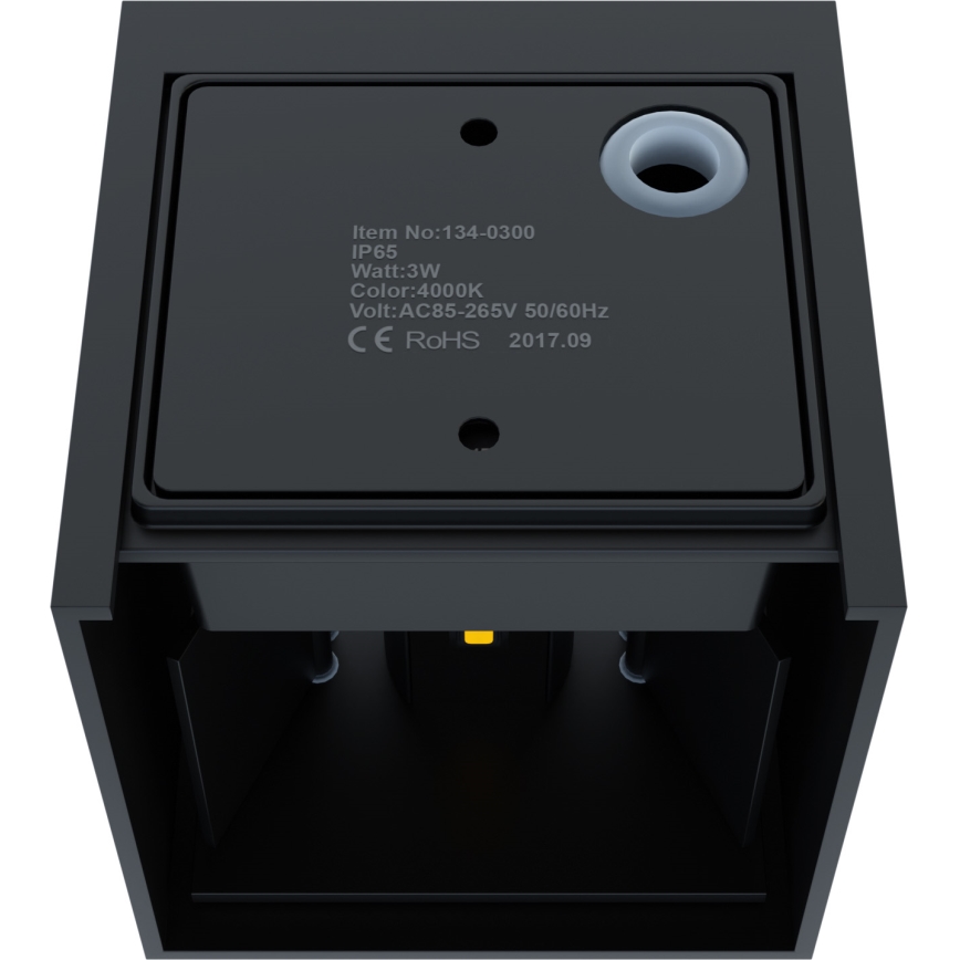 APLED - Уличный светодиодный настенный светильник CUBE 2xLED/3W/230V IP65