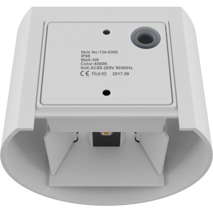 APLED - Уличный светодиодный настенный светильник OVAL 2xLED/3W/230V IP65