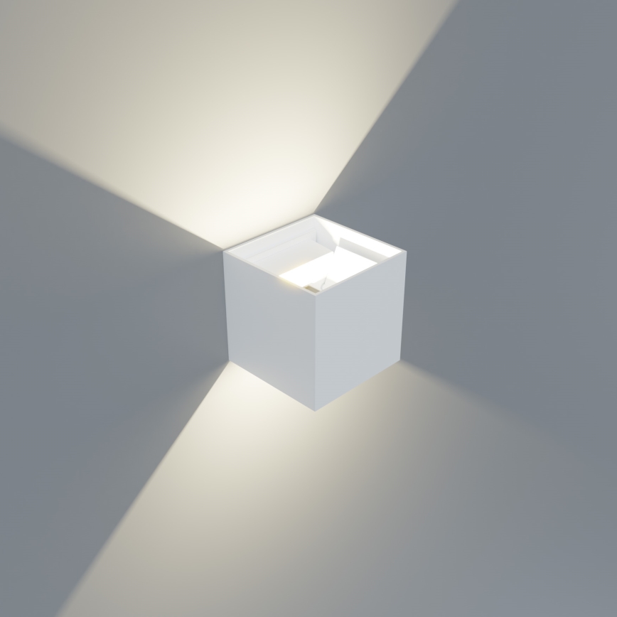 APLED - Уличный светодиодный настенный светильник CUBE 2xLED/3W/230V IP65