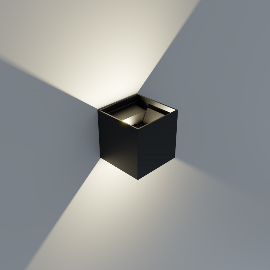 APLED - Уличный светодиодный настенный светильник CUBE 2xLED/3W/230V IP65