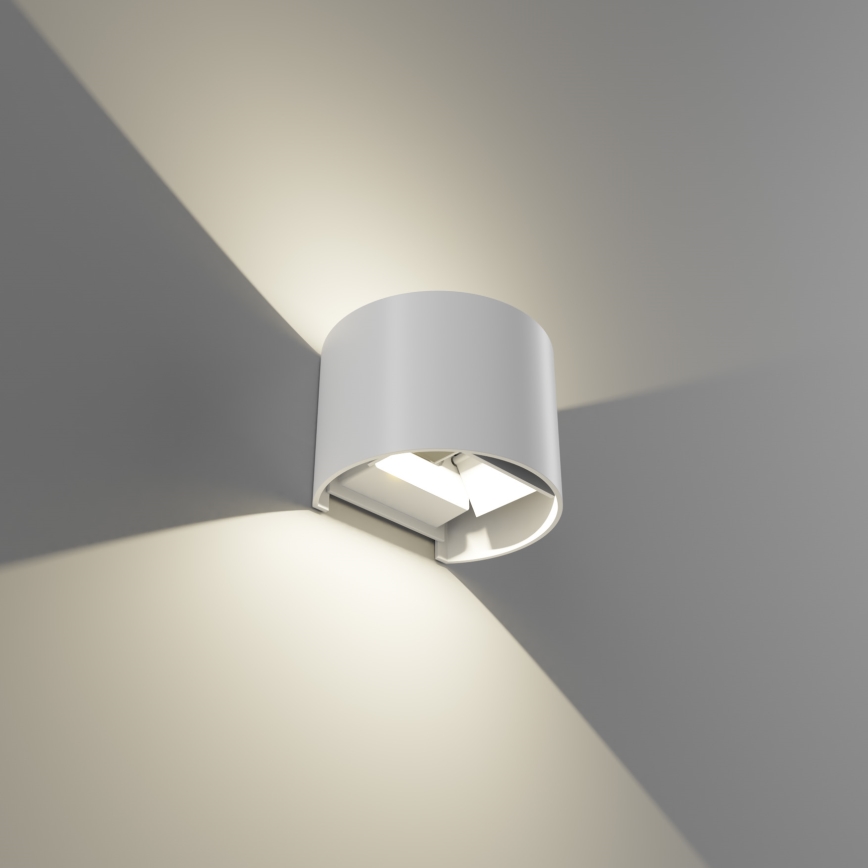 APLED - Уличный светодиодный настенный светильник OVAL 2xLED/3W/230V IP65