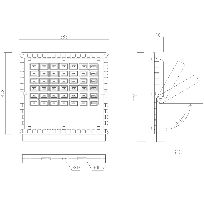 APLED - Уличный светодиодный прожектор PRO LED/150W/230V IP66 15000 лм 6000K