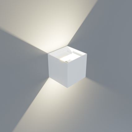 APLED - Вуличний світлодіодний настінний світильник CUBE 2xLED/3W/230V IP65